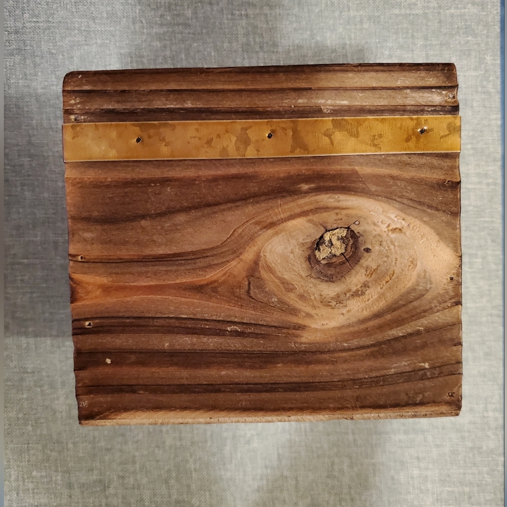 Rustic Planter Pot - Wooden Ashland - BNWT